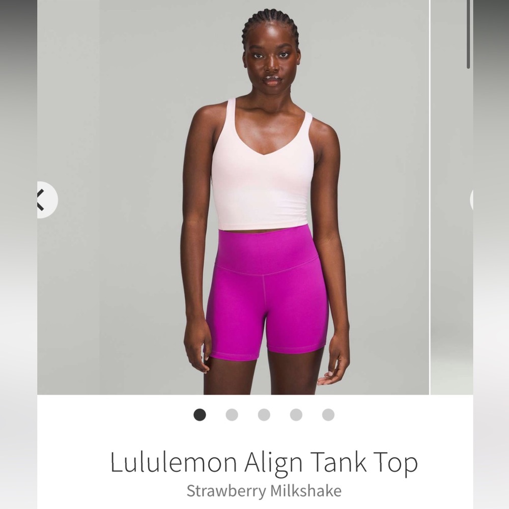 NWT Lululemon Align Tank Strawberry Milkshake Size 8